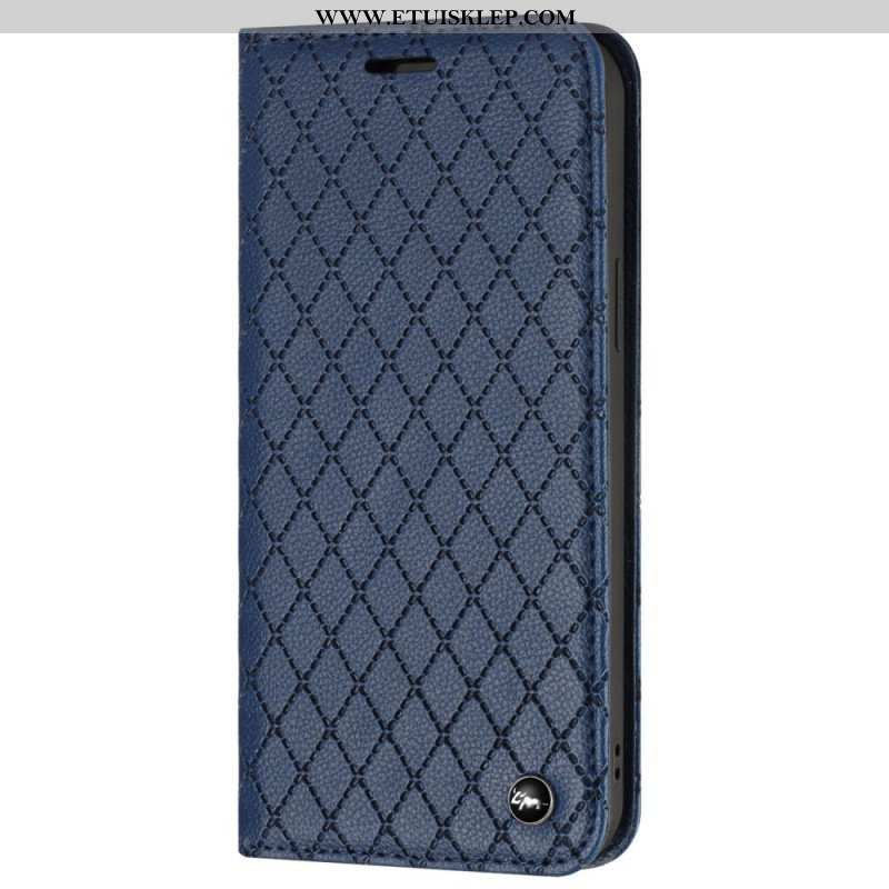 Etui Na Telefon do Poco X4 Pro 5G Etui Folio Diamenty Liczi Ze Sztucznej Skóry